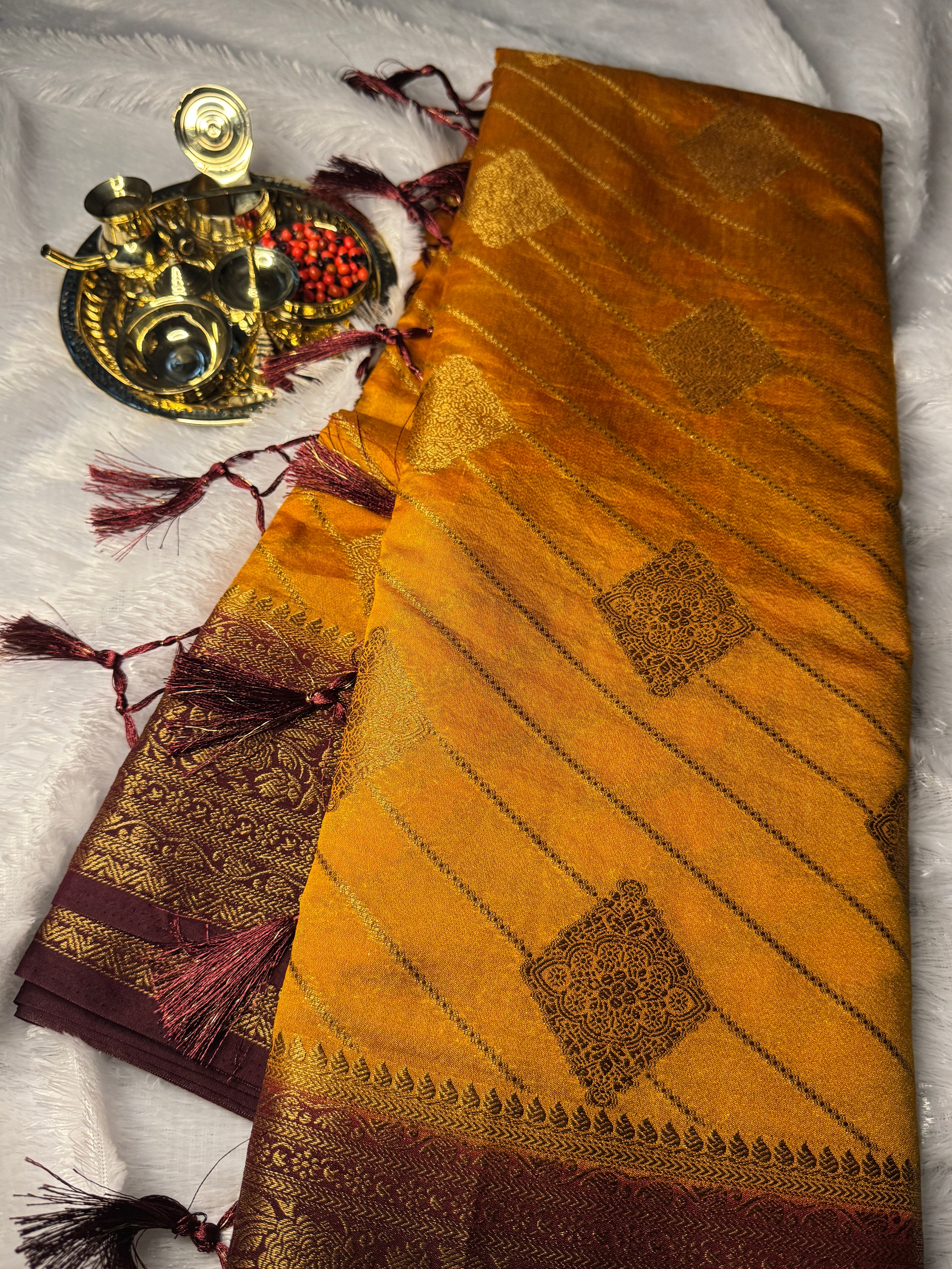 Semi Banarasi Saree