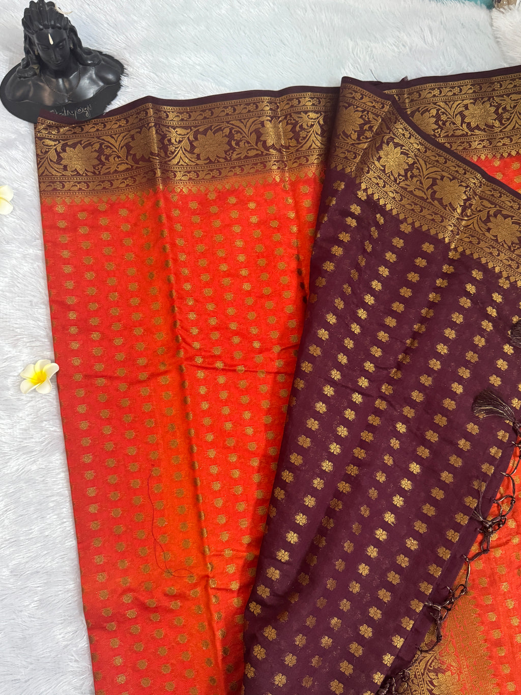 Semi Banarasi Saree